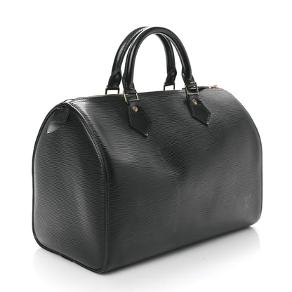 Louis Vuitton Epi Speedy 30 Black 3 of 11