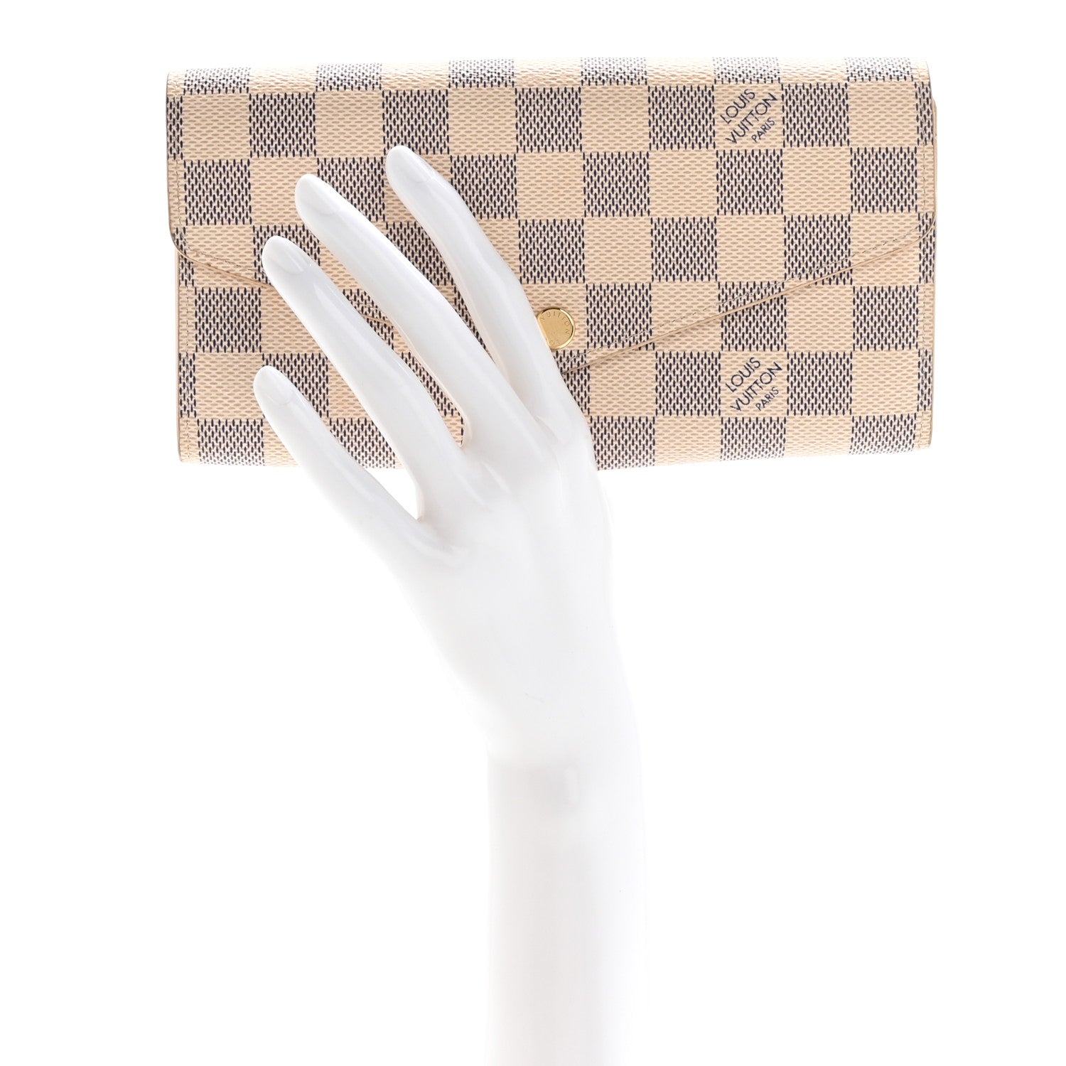 Louis Vuitton Damier Azur Sarah Wallet NM 2 of 9