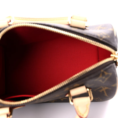 Louis Vuitton Monogram Speedy Bandouliere 20 Black 5 of 9