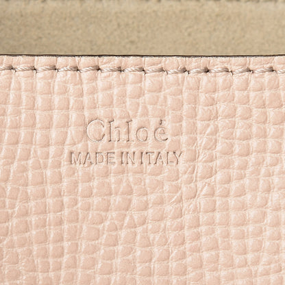 Chloe Grained Calfskin Lambskin Drew Shoulder Bag Powder Beige Caramel 6 of 13