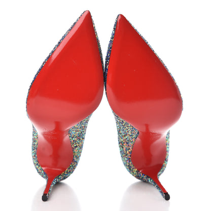 Christian Louboutin Glitter Pigalle Follies 100 Pumps 40.5 China Blue 7 of 8