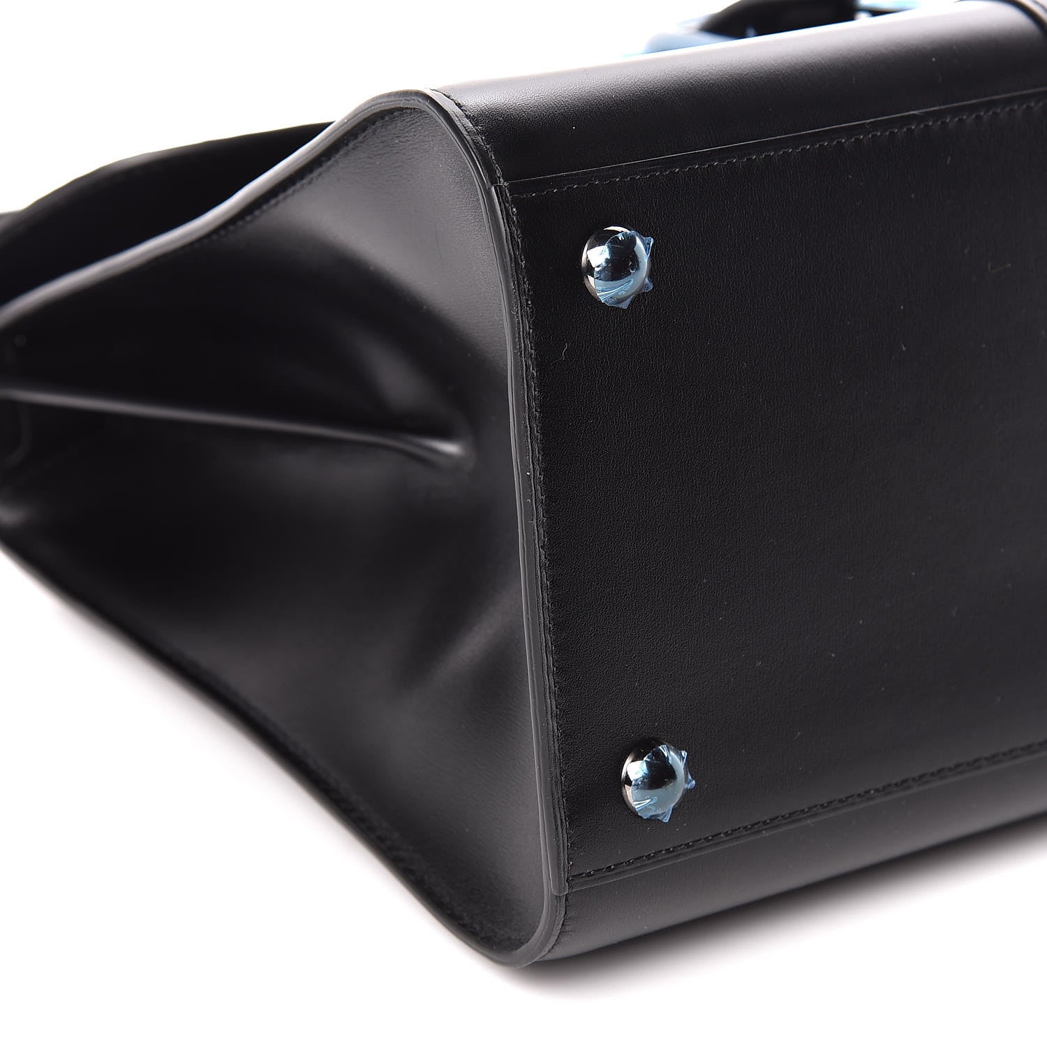Delvaux Box Calfskin MM Brillant Satchel Black 8 of 9