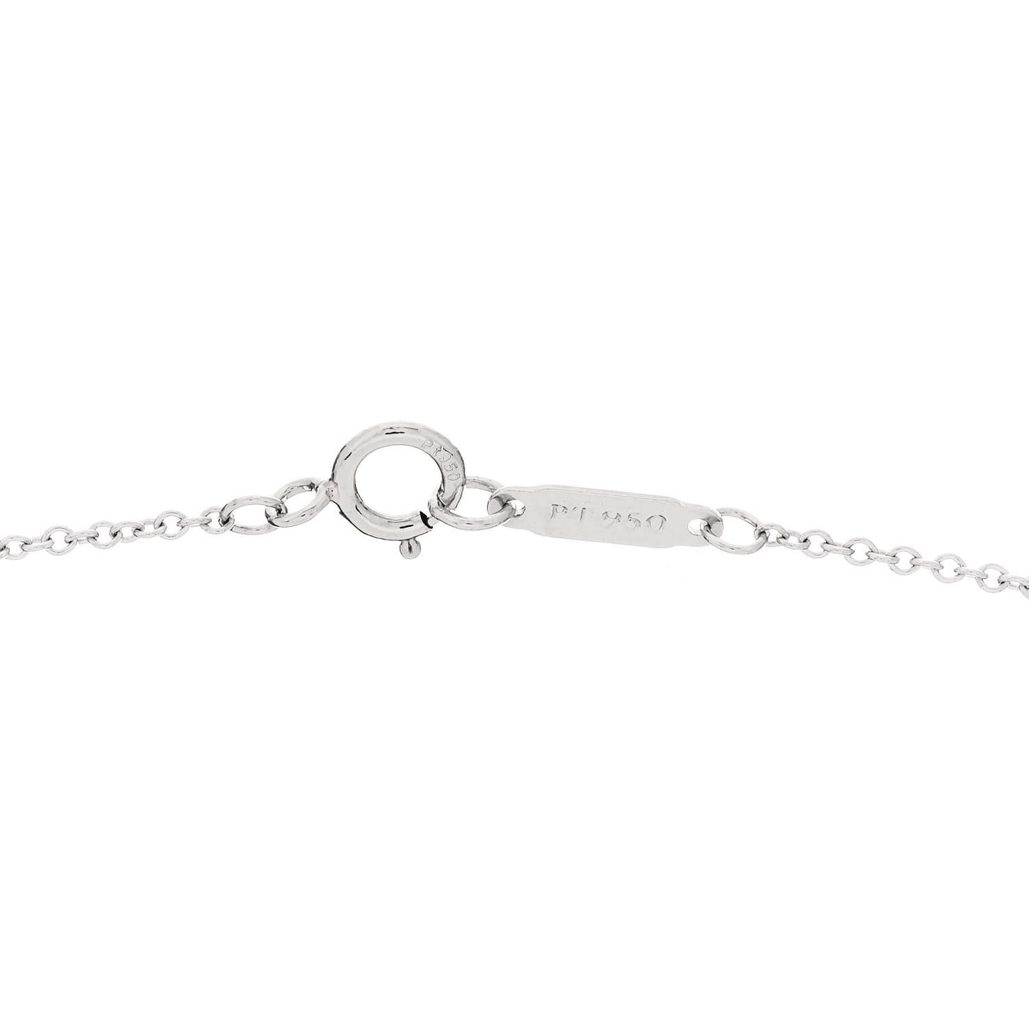 Platinum Diamond Letter S Pendant Necklace