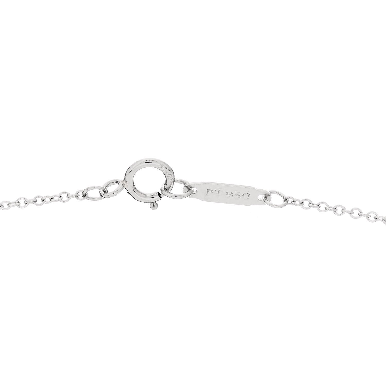 Tiffany Platinum Diamond Letter S Pendant Necklace 4 of 6