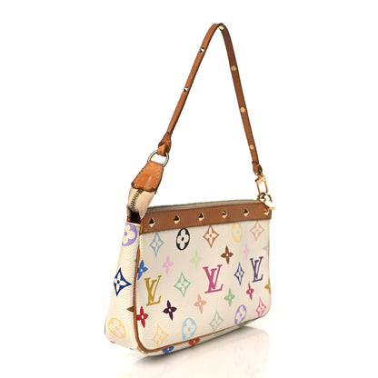 Louis Vuitton Monogram Multicolor Pochette Accessories White 3 of 8
