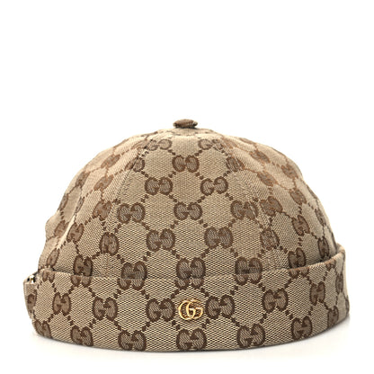 Gucci Monogram GG Hector Beanie 58 Beige Ebony 3 of 10