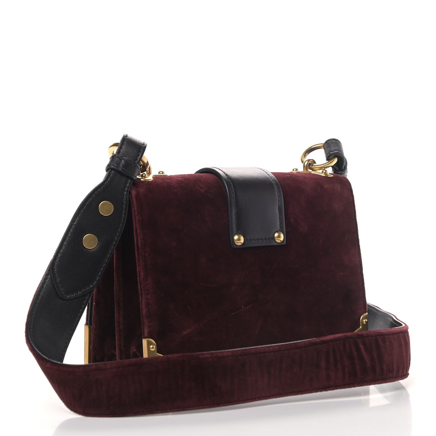 Prada Velvet City Calfskin Cahier Bag Ribes Black 2 of 6