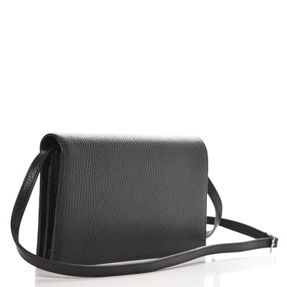 Gucci Dollar Calfskin Mini Swing Wallet Bag Black 3 of 8