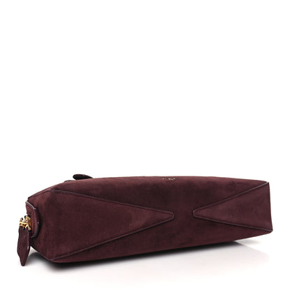 Alaia Suede Goatskin Teckel Clutch Rouge Grenat 5 of 10
