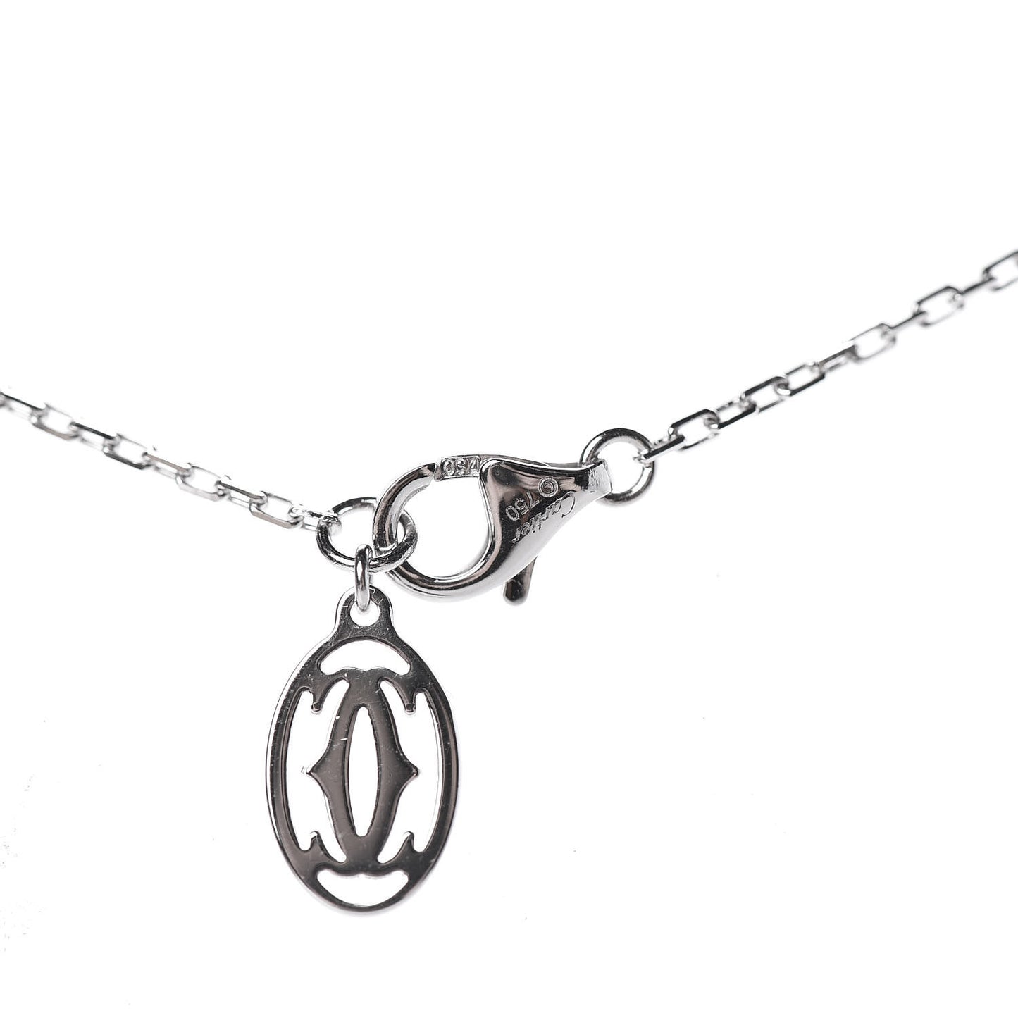 18K White Gold Diamond LM D'Amour Pendant Necklace