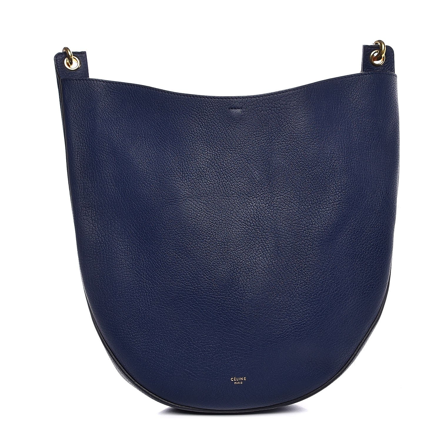 Celine Supple Calfskin Medium Hobo Ink Blue 3 of 7