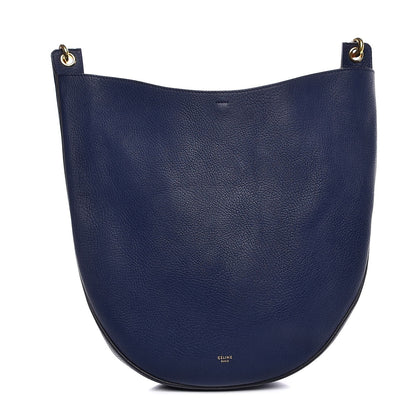 Celine Supple Calfskin Medium Hobo Ink Blue 3 of 7