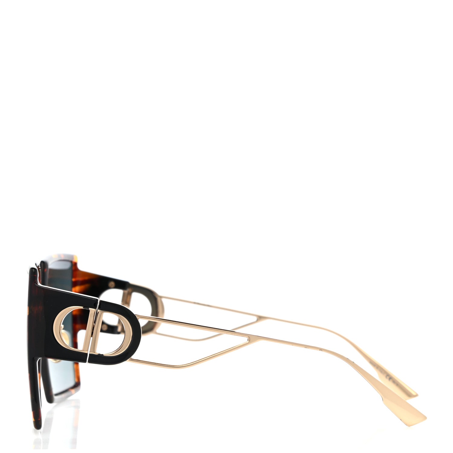 Christian Dior Acetate Square 30 Montaigne Sunglasses Tortoise 3 of 9