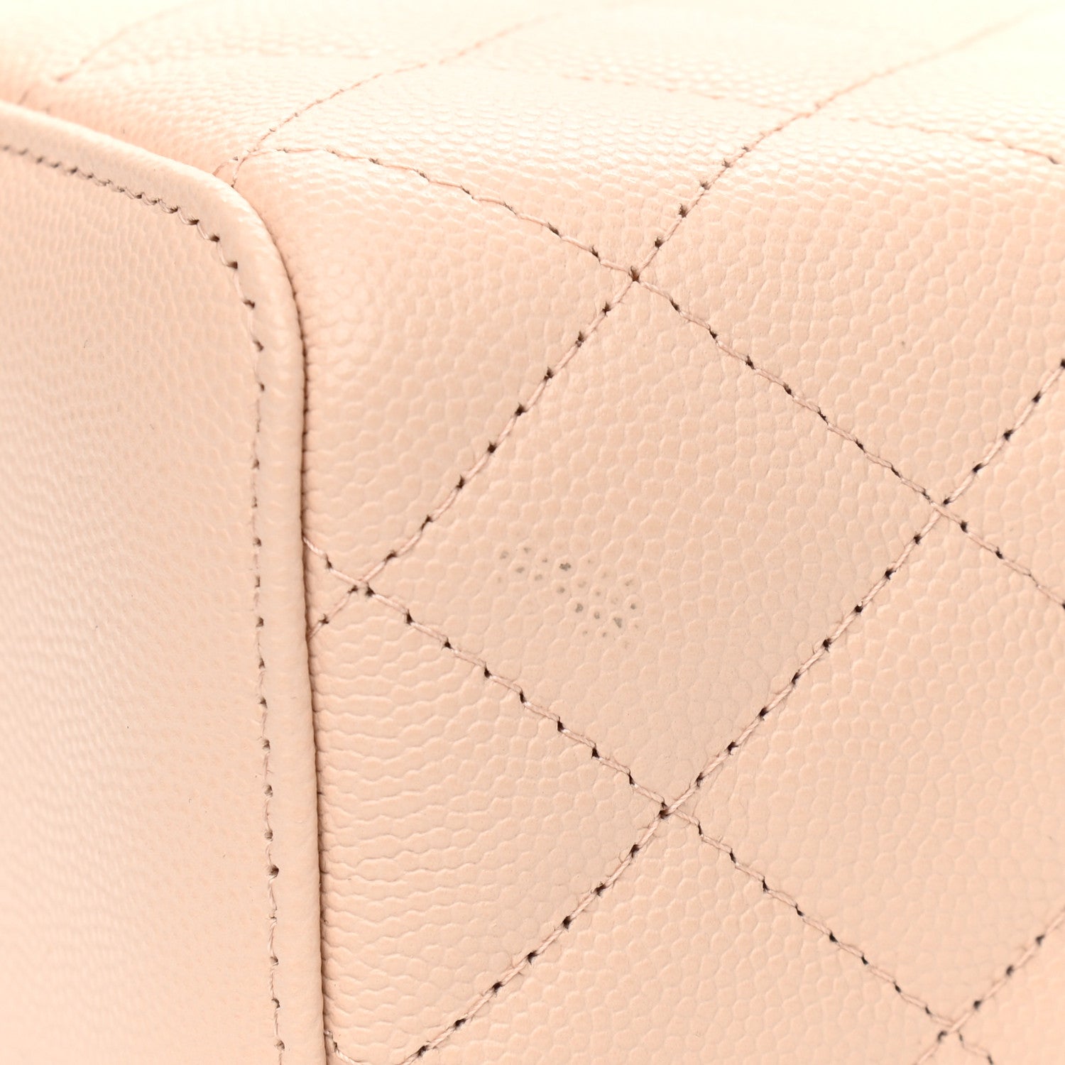 Chanel Caviar Quilted Small Vanity Case With Chain Light Beige 7 of 12