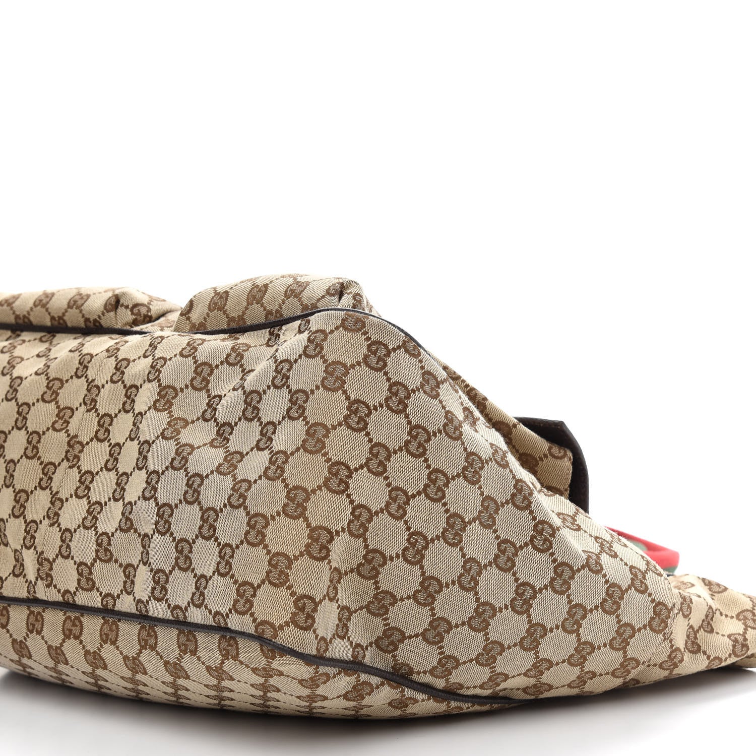 Gucci GG Monogram Medium Web Handle Tote Dark Brown 9 of 9