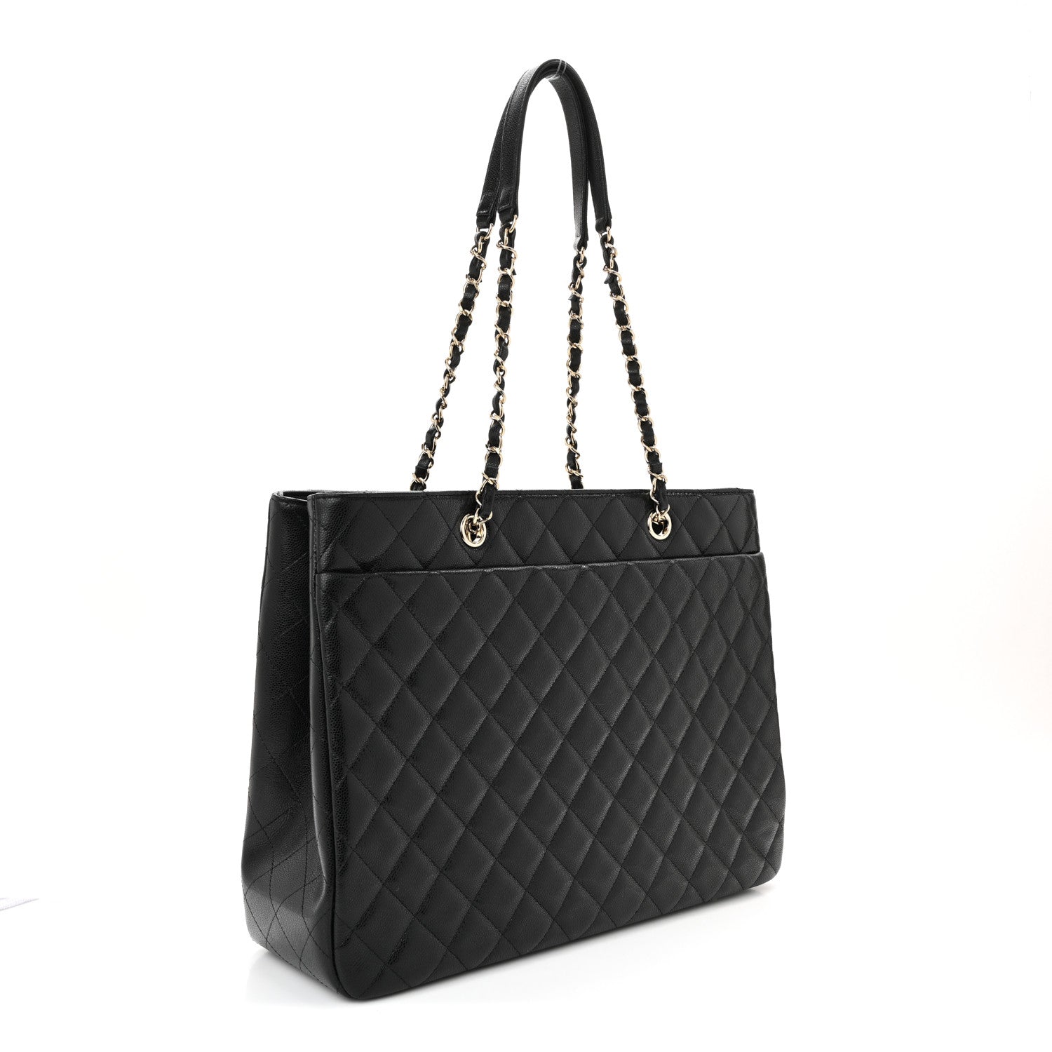 Chanel Caviar Quilted Large Shopping Tote Black 3 of 11