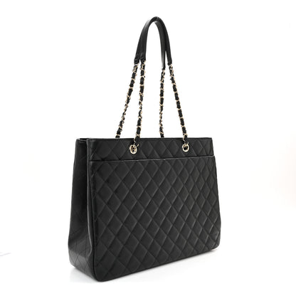 Chanel Caviar Quilted Large Shopping Tote Black 3 of 11