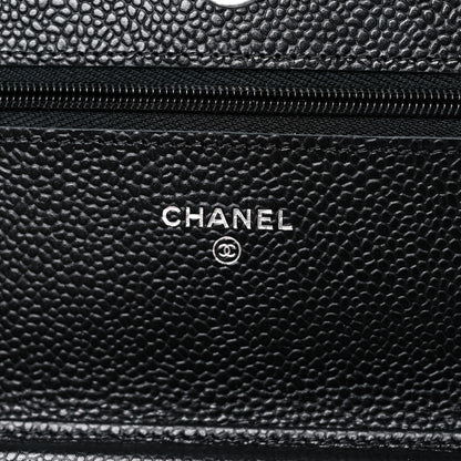 Chanel Caviar Quilted Wallet On Chain WOC Black 6 of 11