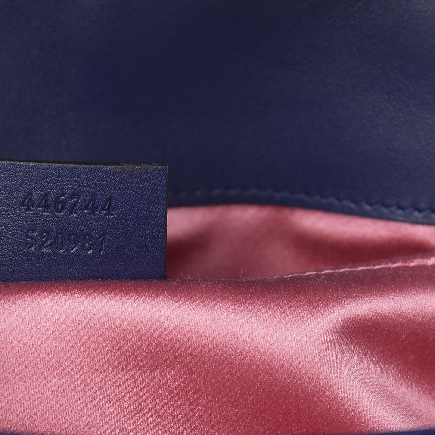 Velvet Matelasse Mini GG Marmont Shoulder Bag Cobalt Blue