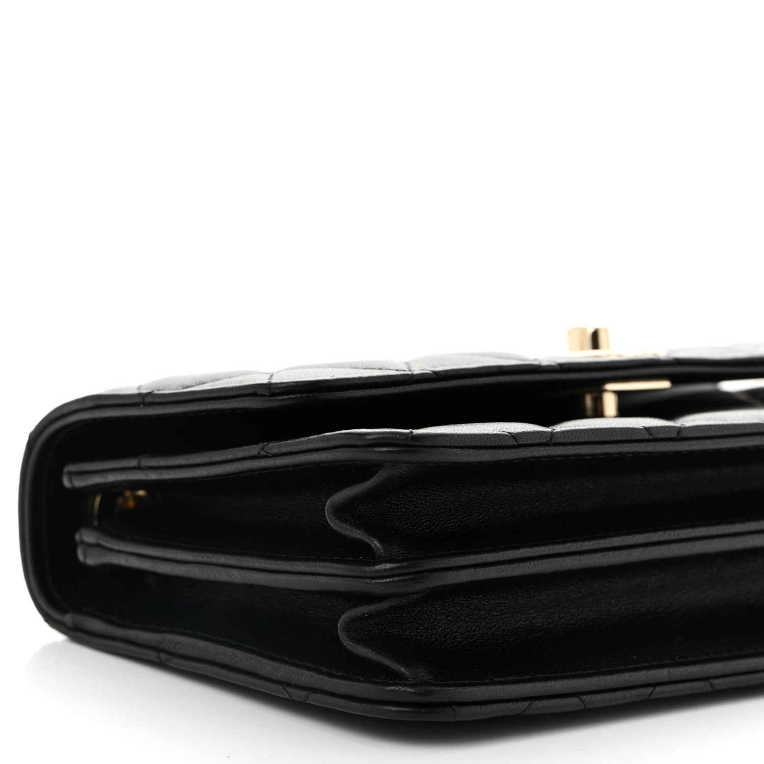 Chanel Lambskin Quilted Trendy CC Dual Handle Clutch With Chain  Black 9 of 10