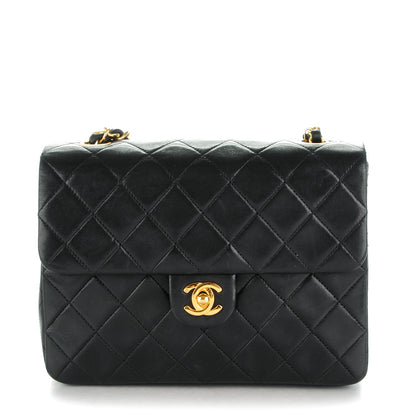 Chanel Lambskin Quilted Mini Square Flap Black 1 of 9