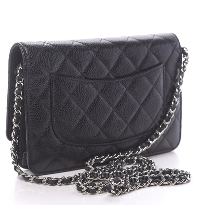 Chanel Caviar Quilted Wallet On Chain WOC Black 3 of 12