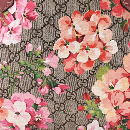 Gucci GG Supreme Monogram Blooms Large Reversible Tote Beige Multicolor Dry Rose 8 of 16