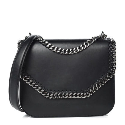 Stella McCartney Eco Alter Nappa Medium Falabella Box Shoulder Bag Black 1 of 11