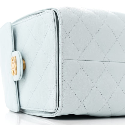 Chanel Caviar Quilted Small Chanel 25 Handbag Light Blue 9 of 11