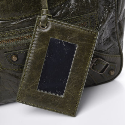 Balenciaga Chevre Classic Hardware Shoulder Bag Olive 9 of 10