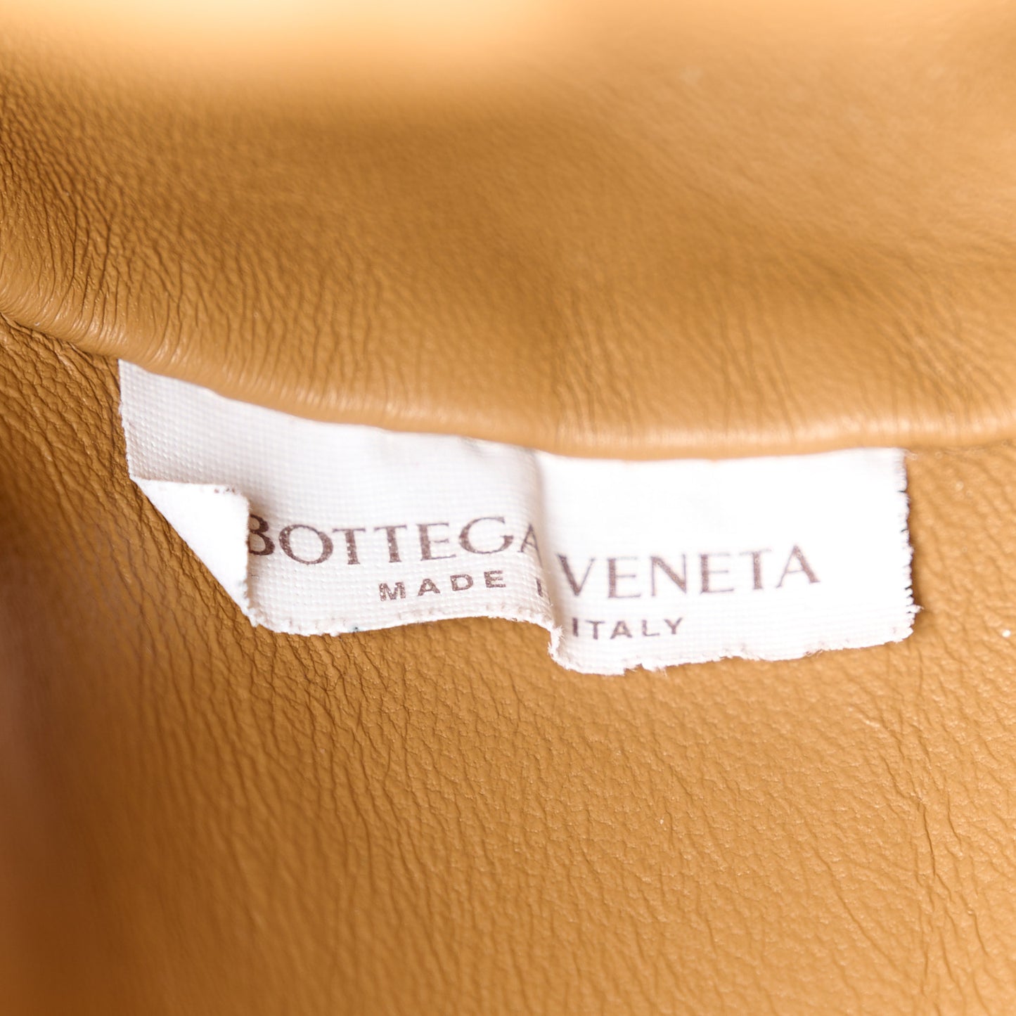 Nappa Maxi Intrecciato The Pouch Oversized Clutch Caramel