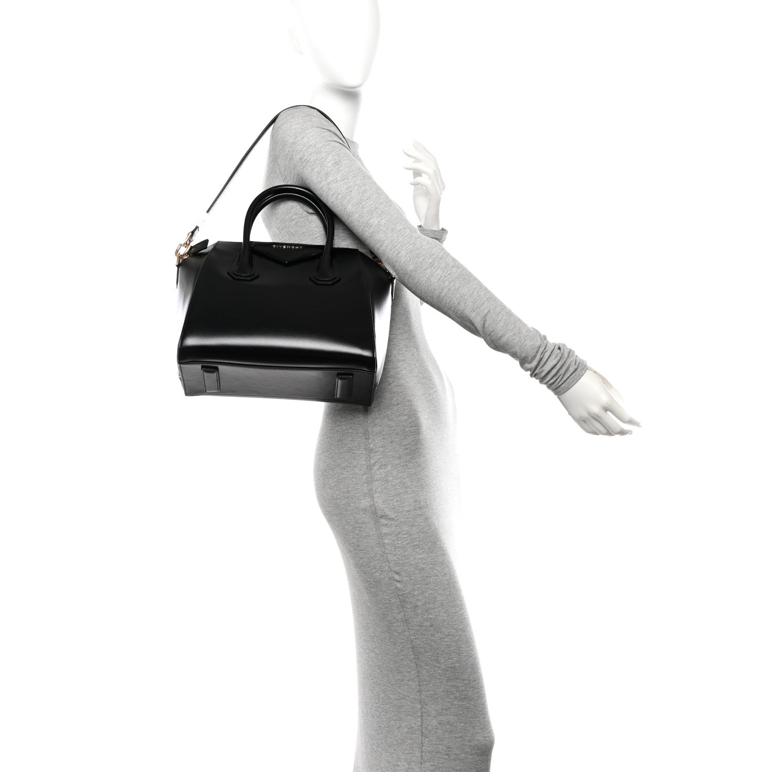 Givenchy Shiny Lord Calfskin Small Antigona Black 2 of 11