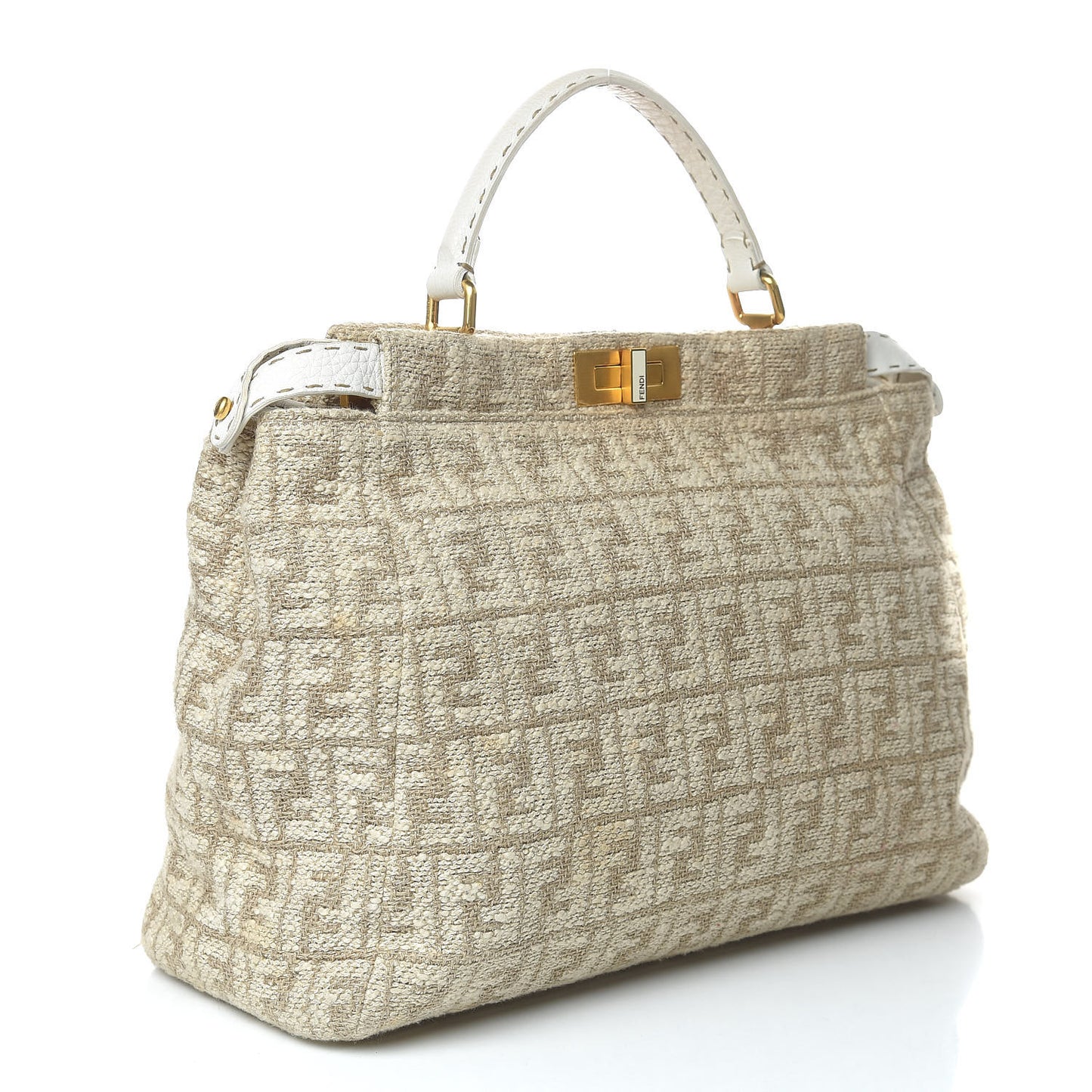 Corda Zucca Large Peekaboo Iconic Satchel White