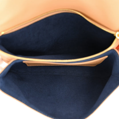 Louis Vuitton Lambskin Embossed Monogram Pochette Coussin Camel 5 of 11