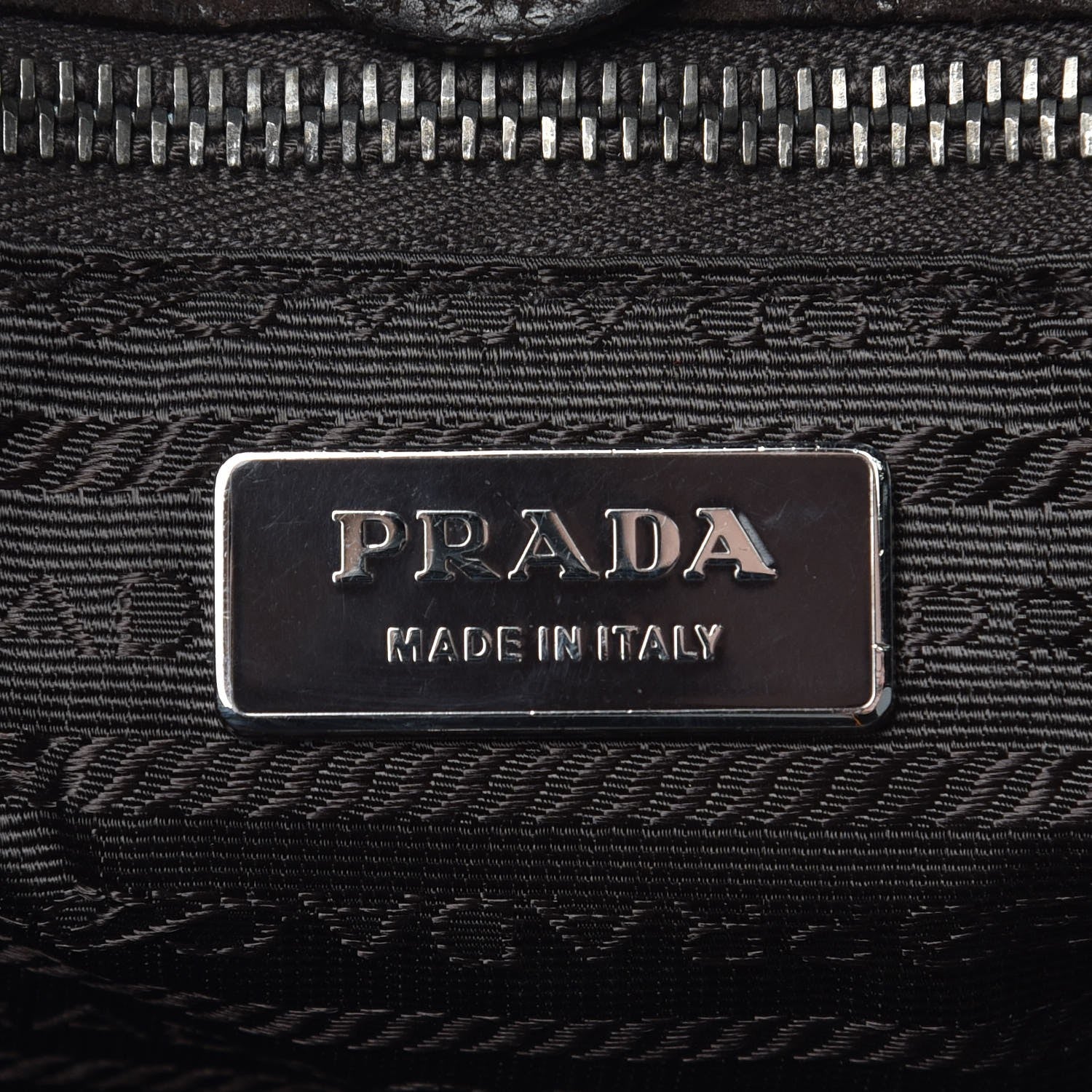 Prada Suede Bow Tote Dark Brown 6 of 9