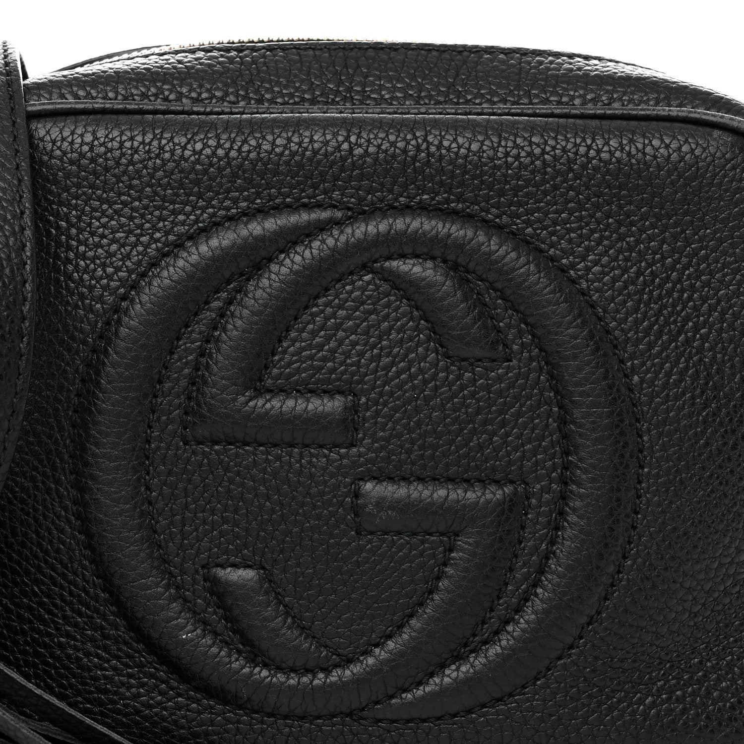 Gucci Pebbled Calfskin Small Soho Disco Bag Black 9 of 15