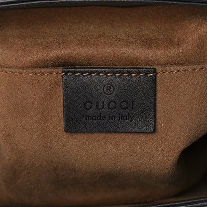 Gucci GG Supreme Monogram Calfskin Padlock Backpack Beige Cuir Black 6 of 13