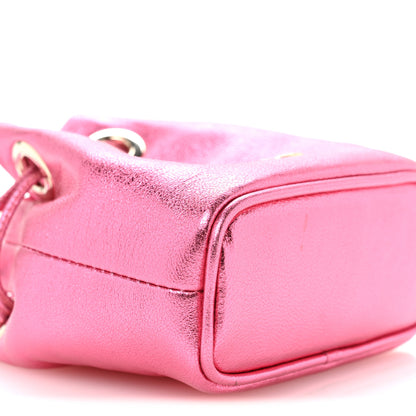 Jimmy Choo Metallic Nappa Mini Marcheline Shoulder Bag Peony 16 of 21