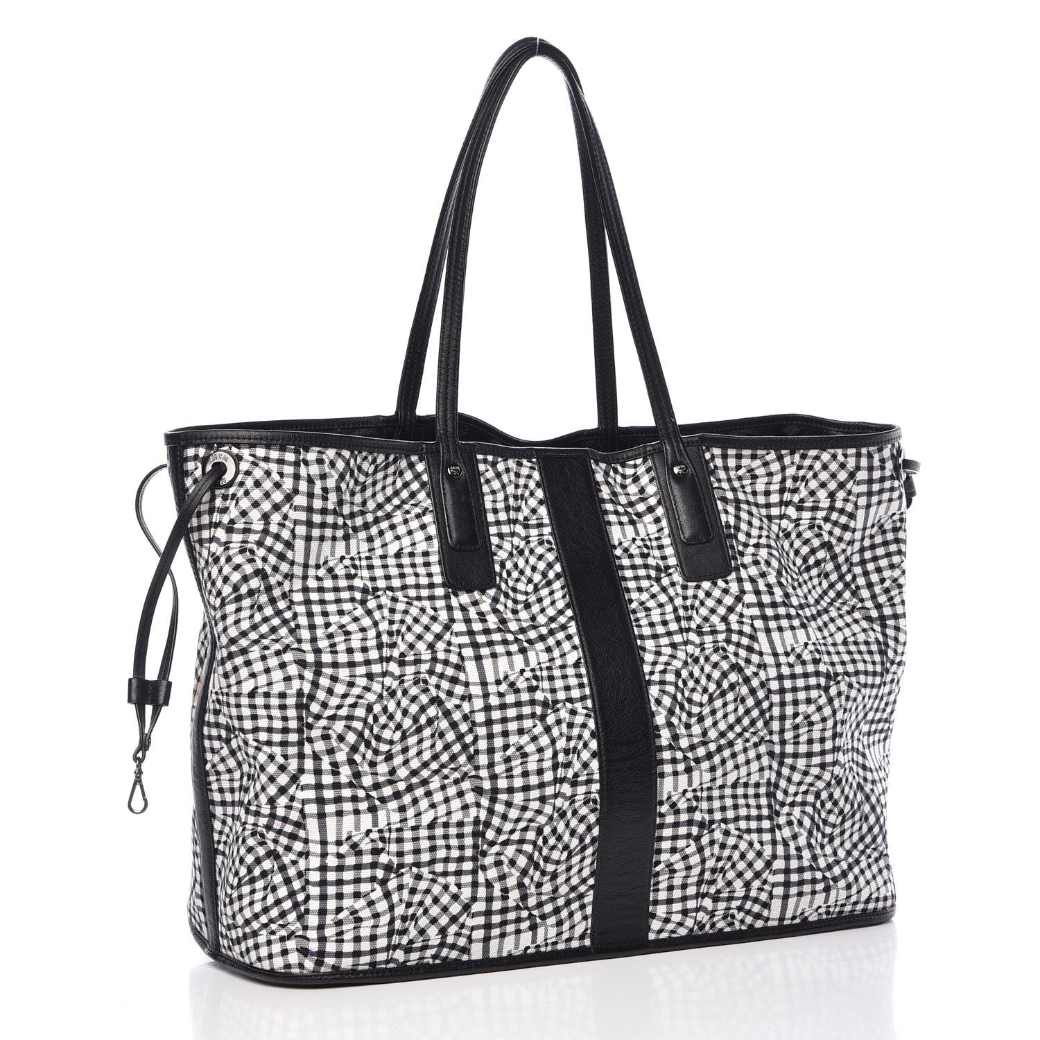 MCM Visetos Large Liz Reversible Shopper Tote Black 7 of 35