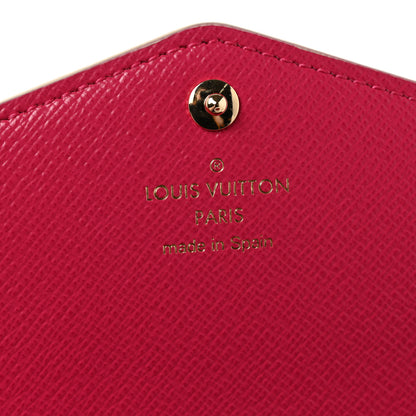 Louis Vuitton Damier Azur Studded Sarah Wallet NM Fuchsia 6 of 8