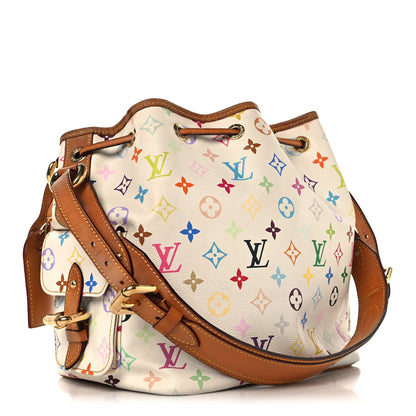 Louis Vuitton Monogram Multicolor Petit Noe White 3 of 14