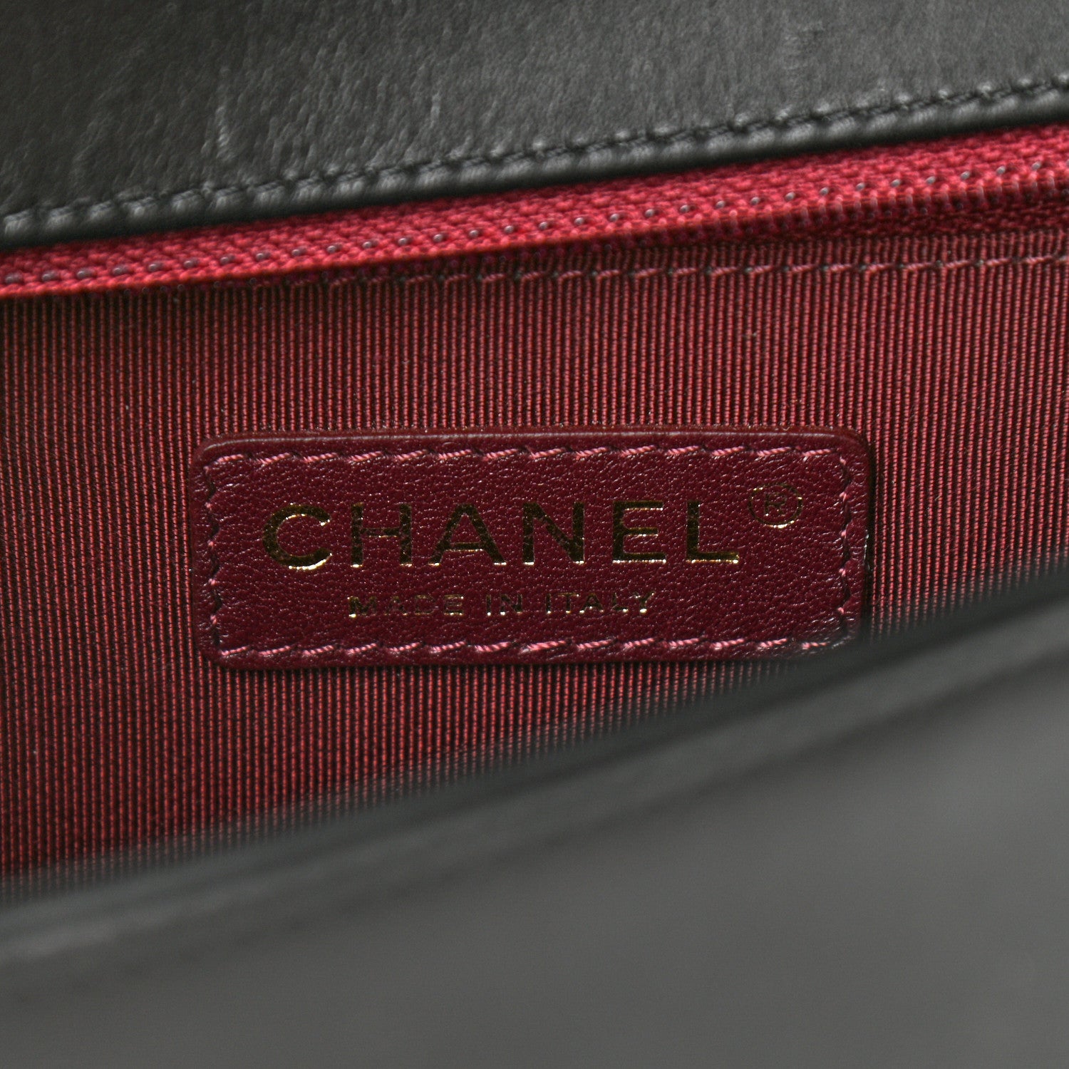 Chanel Calfskin Caviar Suede Chevron New Medium Boy Flap Black 6 of 11
