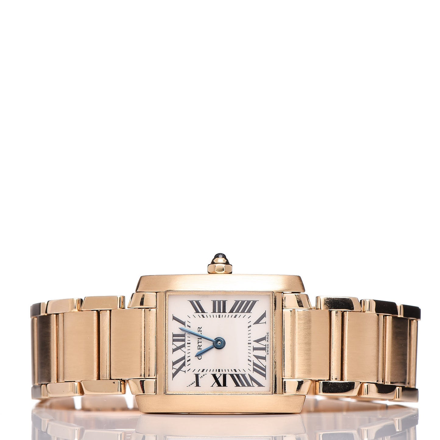 18K Yellow Gold 20mm Tank Francaise Quartz Watch