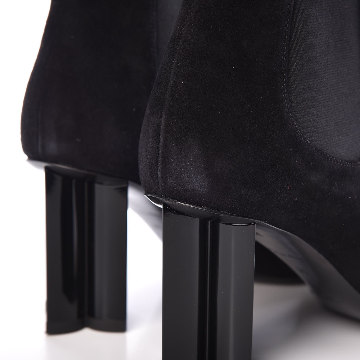 Louis Vuitton Suede Monogram Uniformes Cap Toe Chelsea 80mm Ankle Boots 36 Black 11 of 11