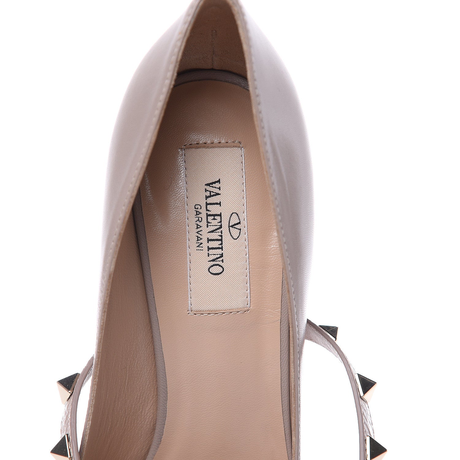 Valentino Garavani Nappa Rockstud Studwrap Strap 105mm Pumps 36.5 Poudre 6 of 7