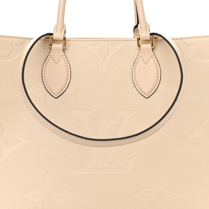 Louis Vuitton Empreinte Monogram Giant Onthego MM Creme 7 of 12