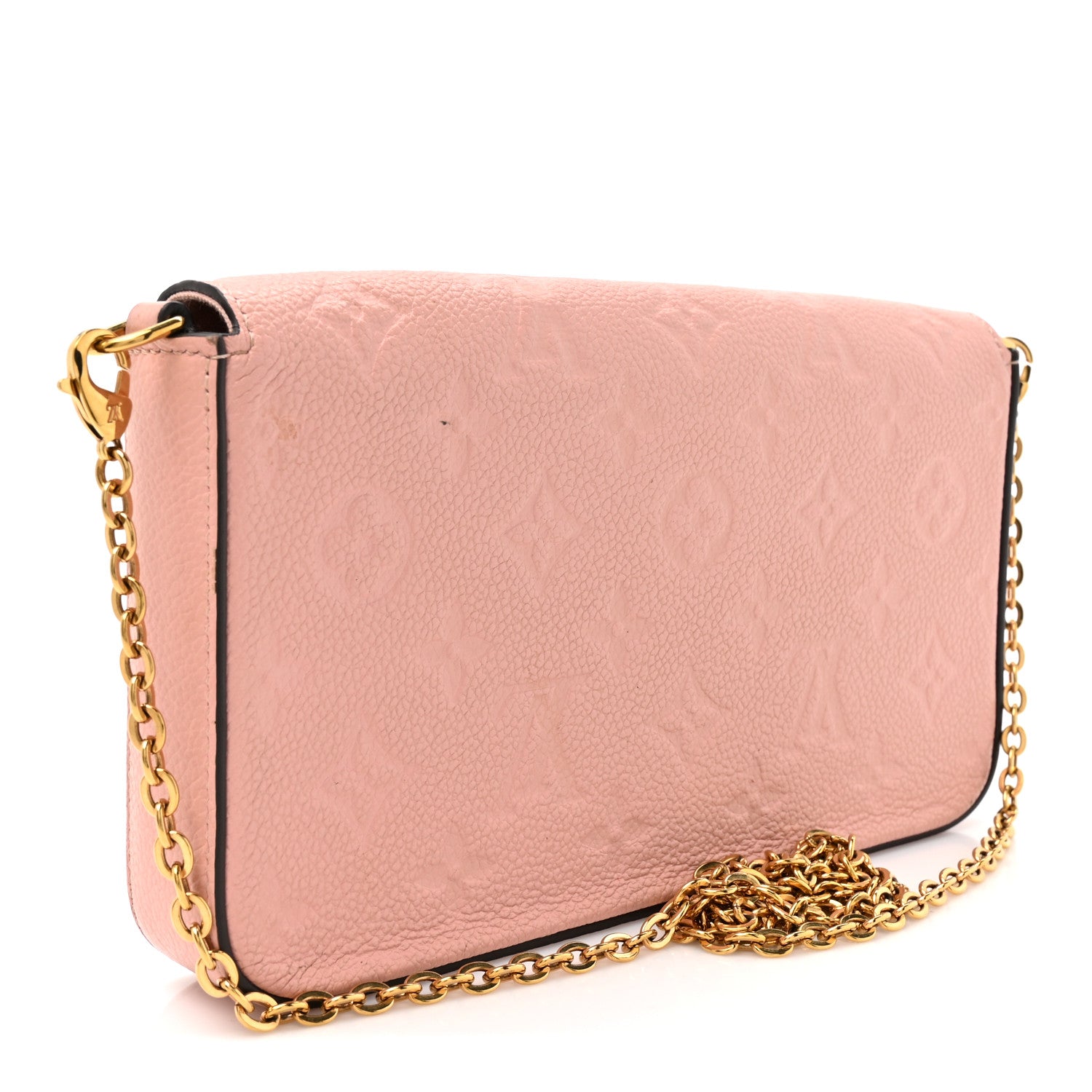Louis Vuitton Empreinte Pochette Felicie Chain Wallet Rose Poudre 4 of 12
