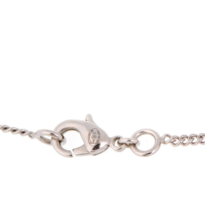 Chanel Baguette Crystal Pearl CC Necklace Silver 4 of 6