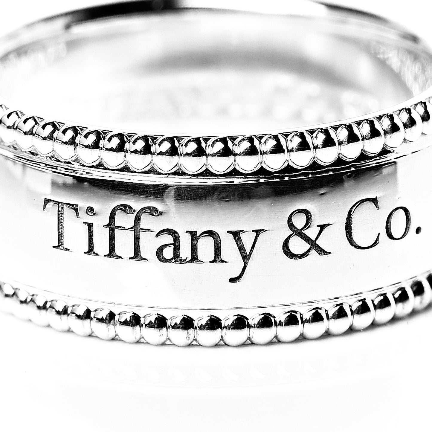 Sterling Silver Milgrain I Love You Band Ring 52 6