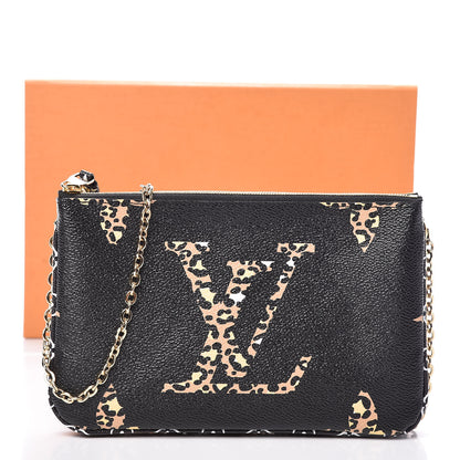 Louis Vuitton Monogram Giant Jungle Pochette Double Zip Black 10 of 10